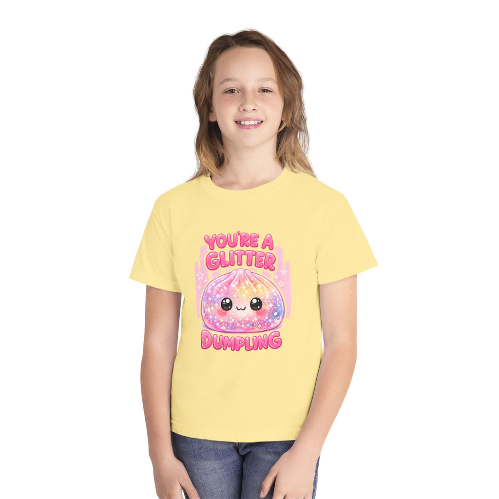 Glitter dumpling kids tee