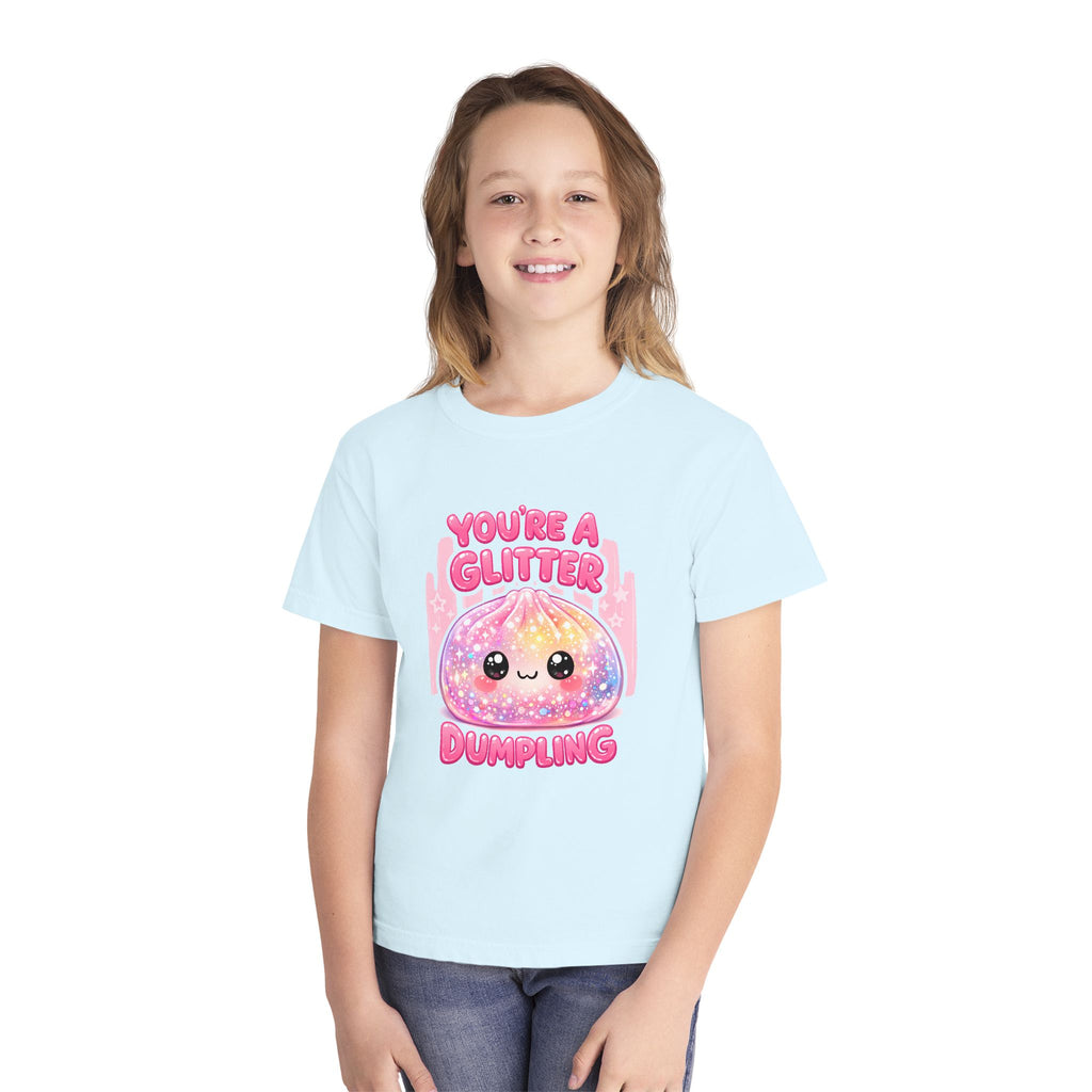 Glitter dumpling kids tee