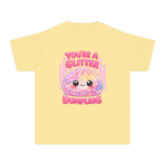 Glitter dumpling kids tee