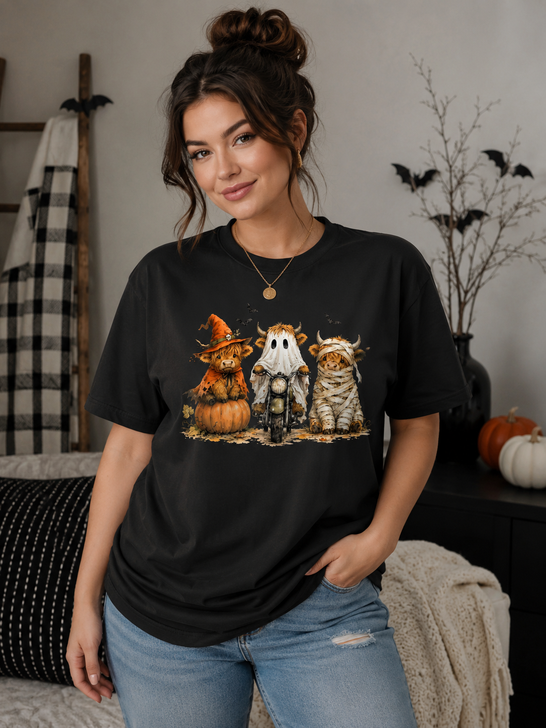 Farm Halloween Vintage Tee